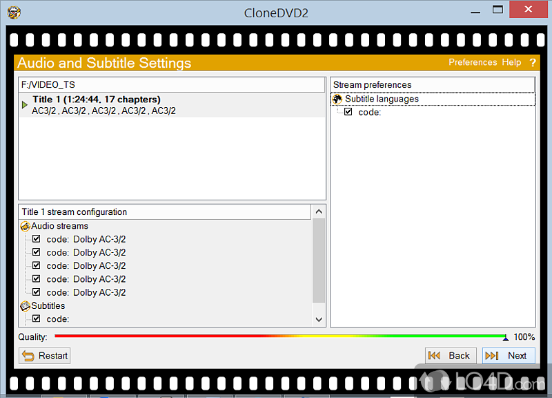 Copy DVD, clone DVD - Screenshot of CloneDVD