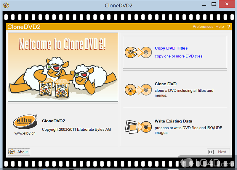 Make sure you backup DVDs with this app that copies movies in unparalleled picture quality - Screenshot of CloneDVD