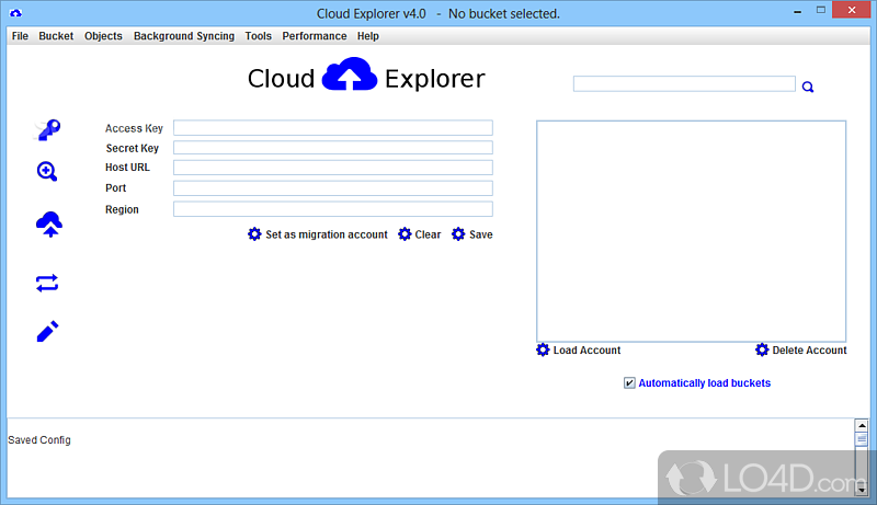 Synchronize Amazon S3 account and manage all the files stored in the cloud repository - Screenshot of Cloud Explorer