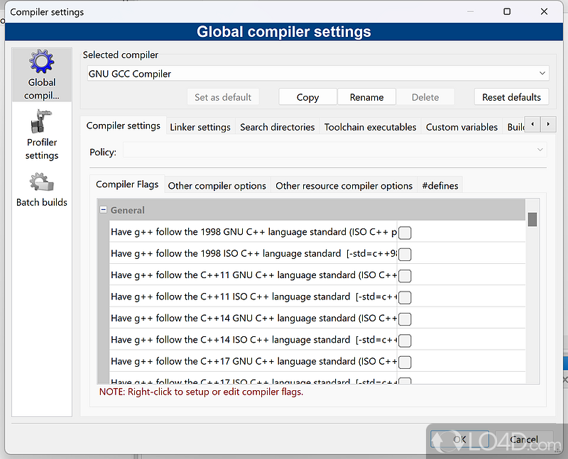 Code::Blocks: Project templates - Screenshot of Code::Blocks