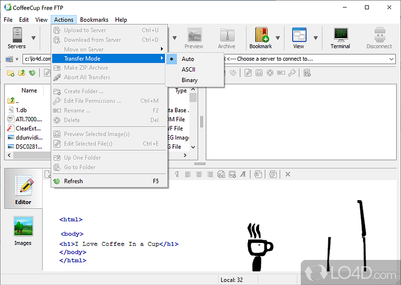 CoffeeCup Free FTP screenshot