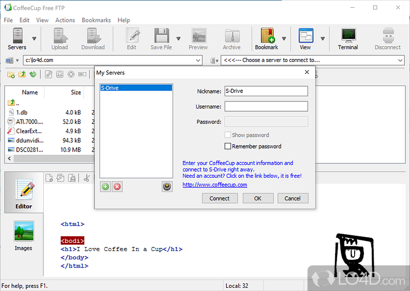 CoffeeCup Free FTP screenshot