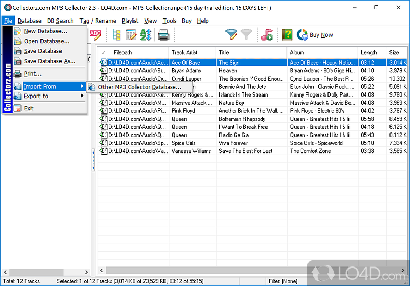 MP3 Collector screenshot