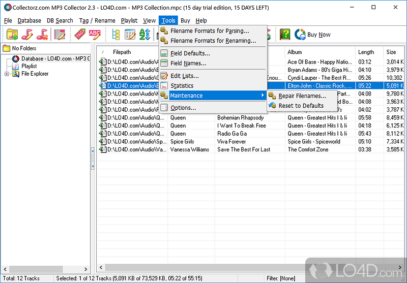 MP3 Collector screenshot