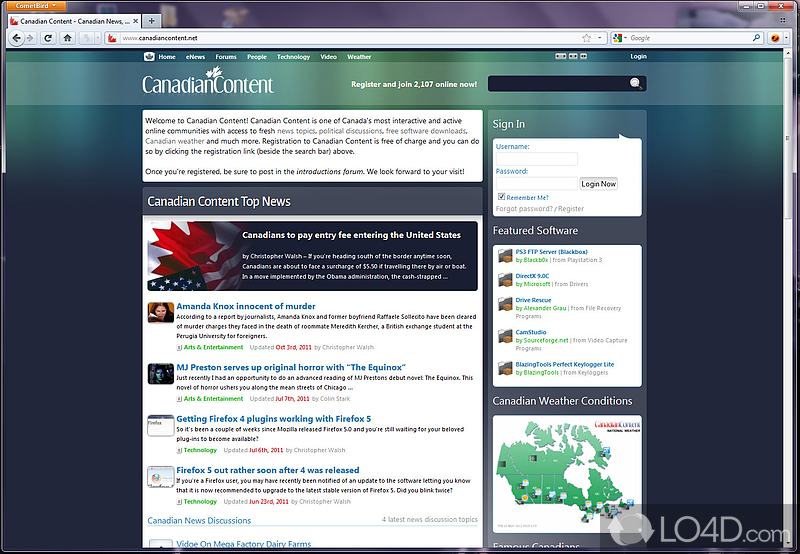 Powerful, fast and stable web browser with superior performance - Screenshot of CometBird