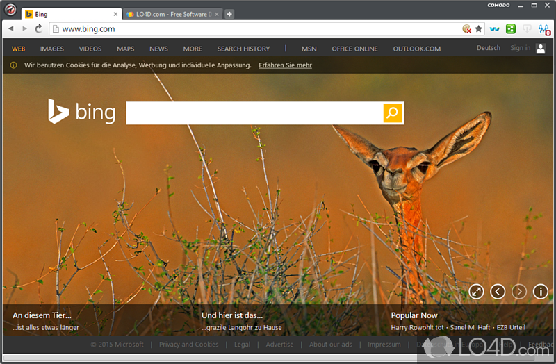 Chromium-based web browser which resembles Google Chrome in looks - Screenshot of Comodo Dragon Browser