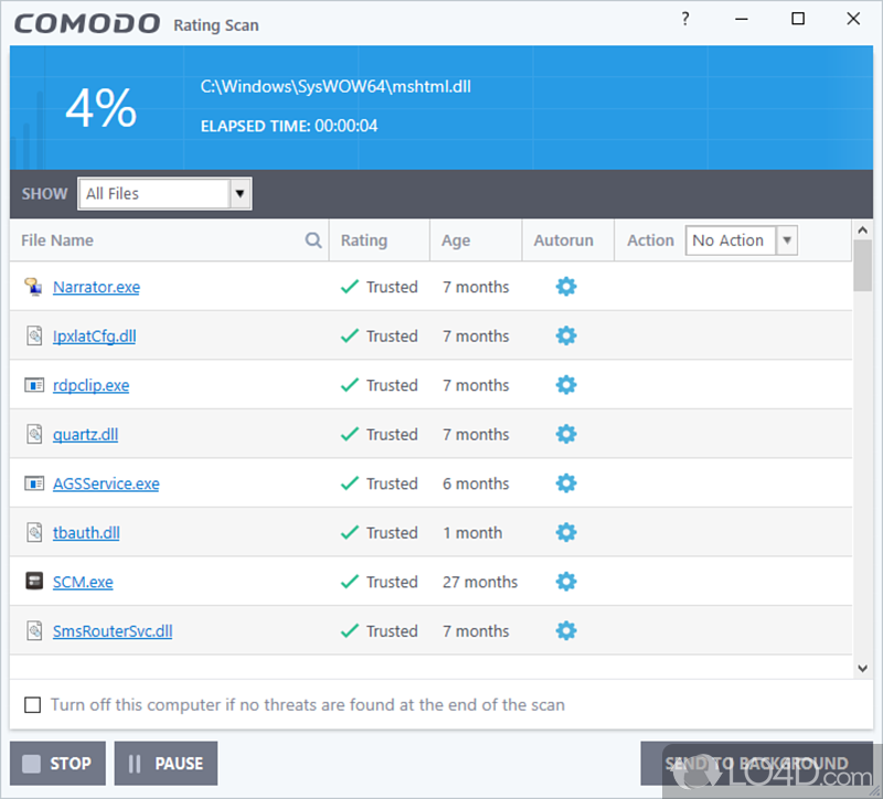 Provides quick access to features - Screenshot of Comodo Firewall