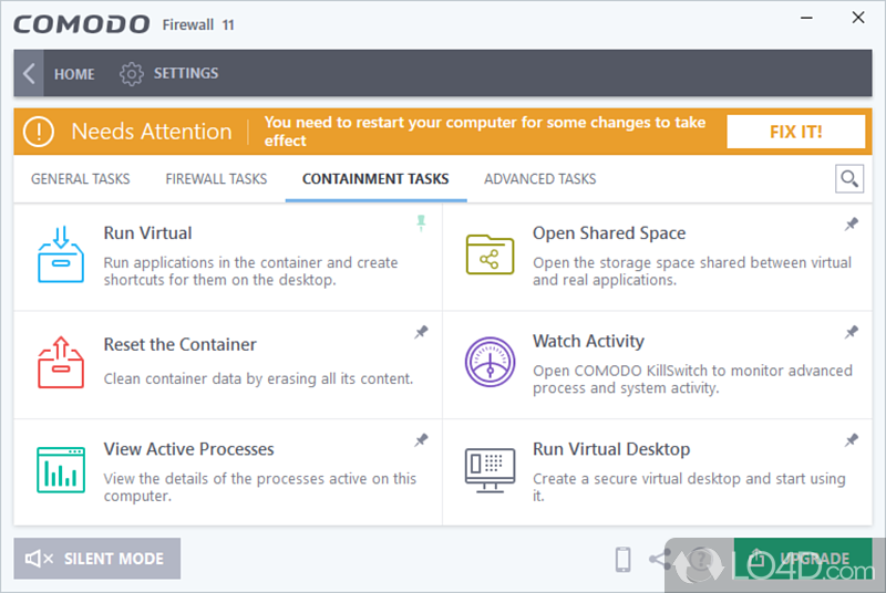 Simple yet effective firewall to protect your connection - Screenshot of Comodo Firewall