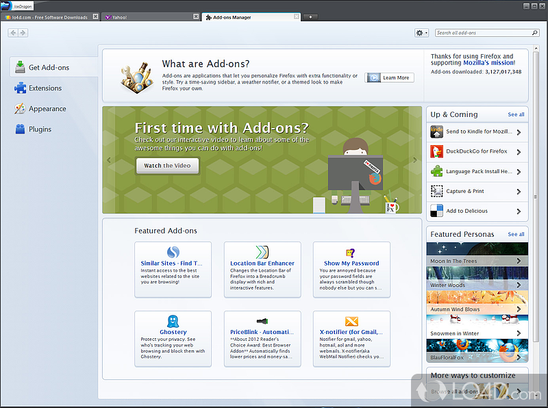 Light browser based on Firefox engine - Screenshot of Comodo IceDragon