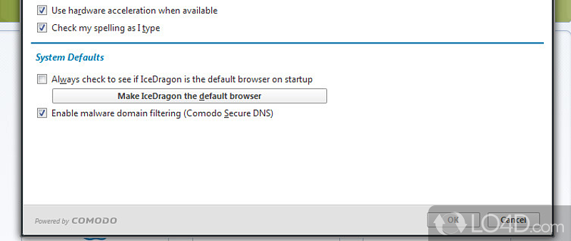 Fast, secure and feature-rich Internet browser based on Firefox - Screenshot of Comodo IceDragon