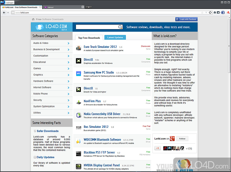 Mozilla-based browser with Facebook integration, providing secure Internet navigation within a - Screenshot of Comodo IceDragon