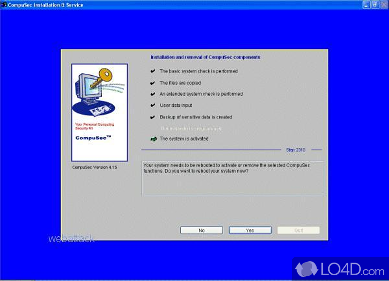 Protects PC, Pre-boot authentication, encrypts HD & Removable Media, Secure - Screenshot of CompuSec 64bit Free