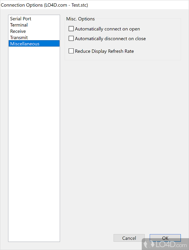 Exchange text and other data between connected serial ports - Screenshot of CoolTerm