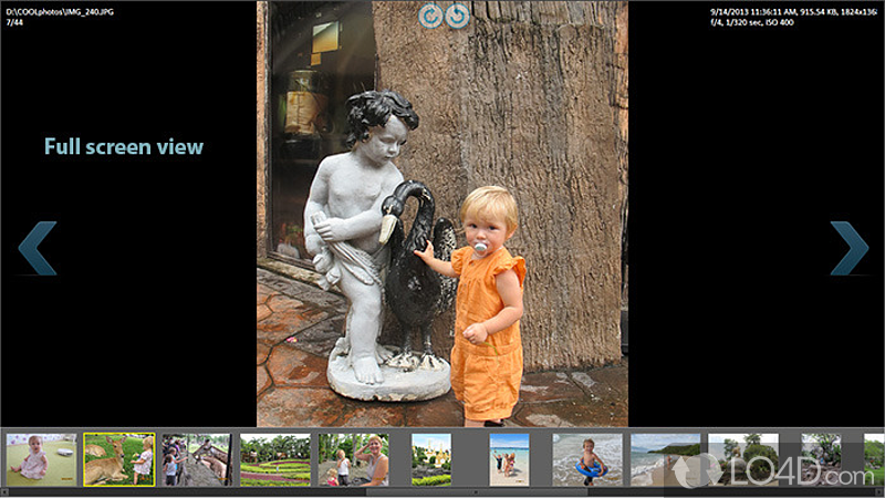 Browse folders, open files, acquire data - Screenshot of Coolutils Photo Viewer