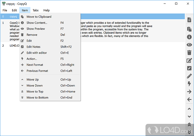 download the new for windows CopyQ 7.1.0