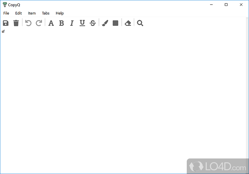 Advanced clipboard manager with editing and scripting features - Screenshot of CopyQ