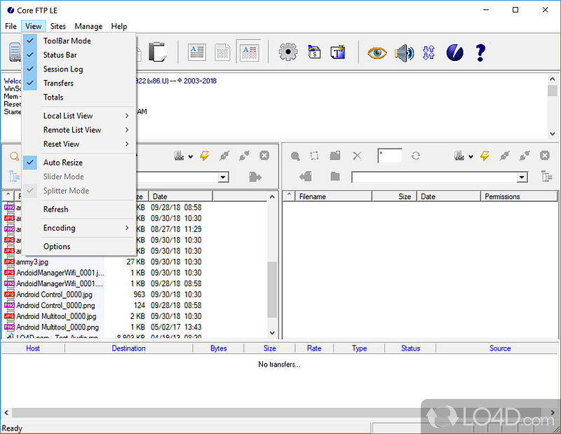 Core FTP LE screenshot