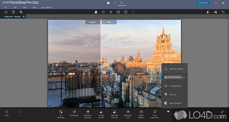 Manage photographs and view EXIF data - Screenshot of Corel PaintShop Pro