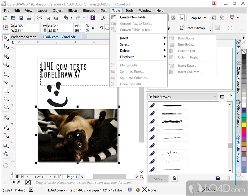 Clear, intuitive interface - Screenshot of CorelDRAW Suite