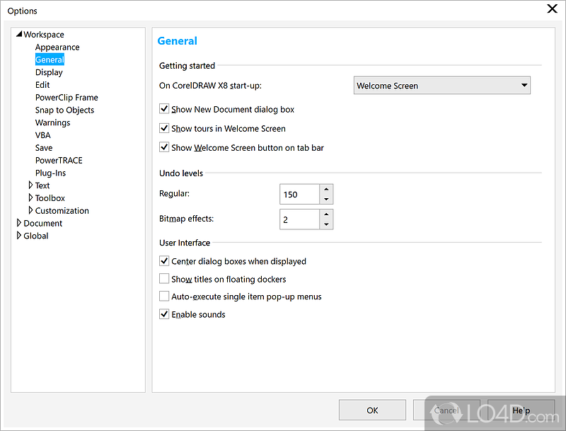 CorelDRAW Graphics Suite X8 screenshot