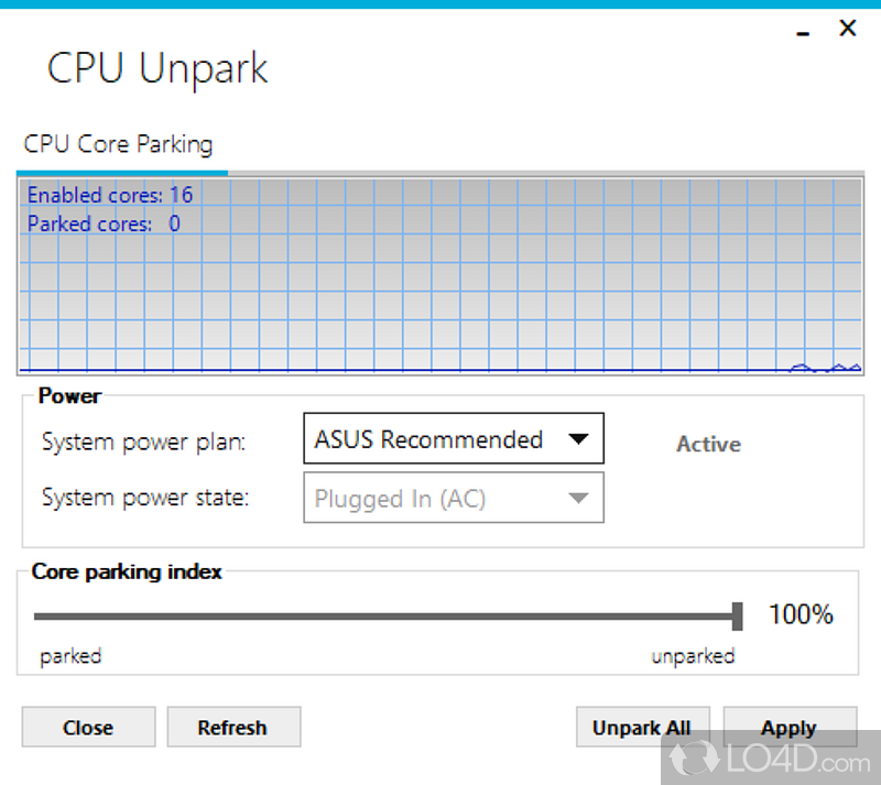 cpu unpark app