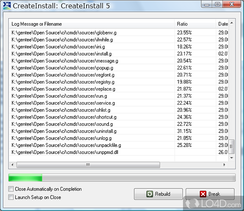 Clear freeware installer for building setups - Screenshot of CreateInstall Free
