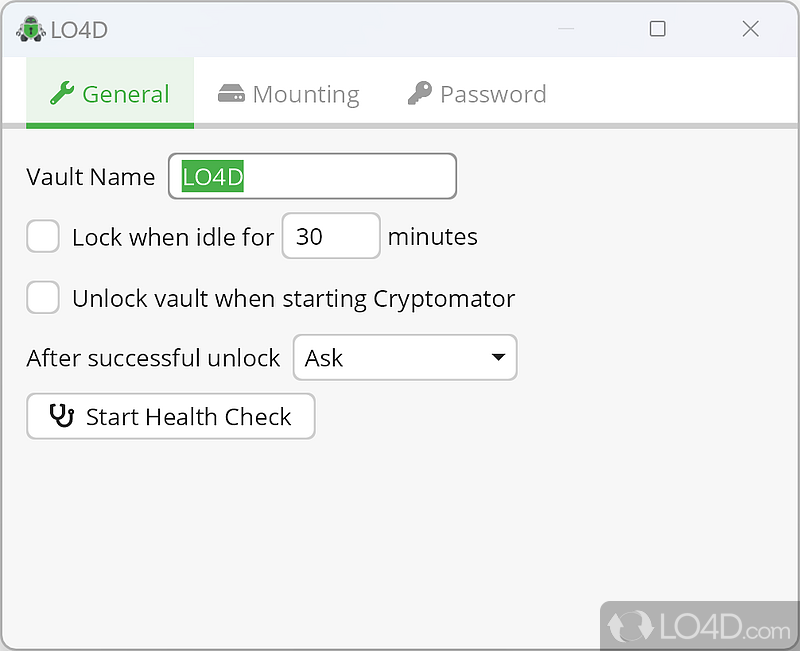 Unobtrusive app for cloud storage encryption that also works locally - Screenshot of Cryptomator