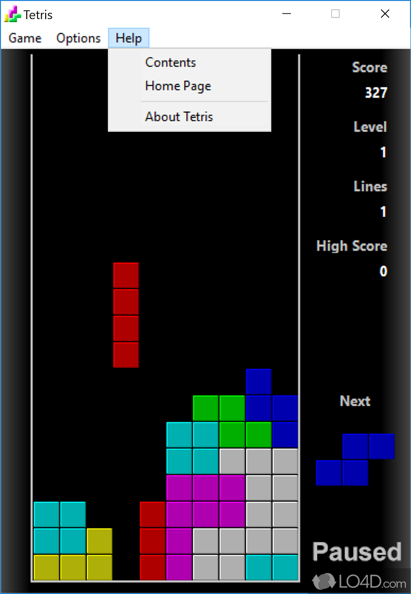 Tetris screenshot