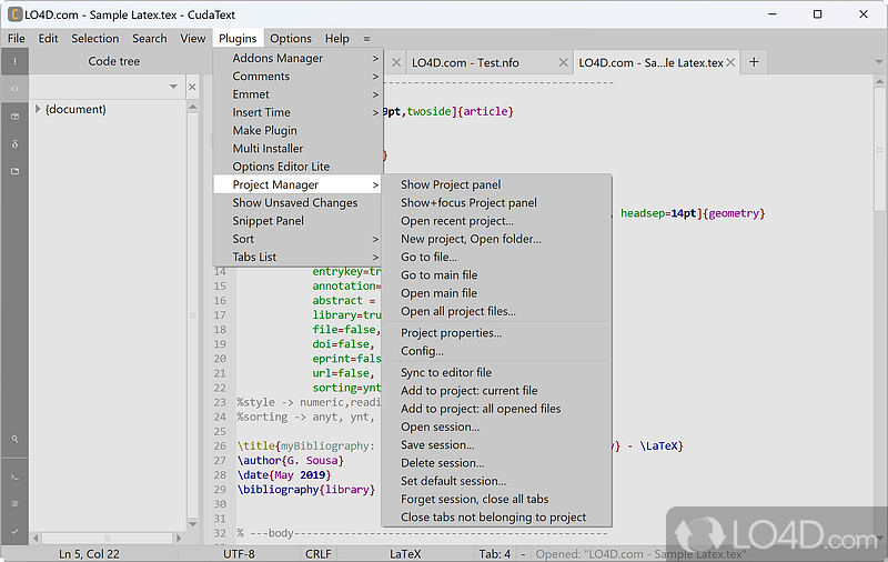 CudaText: Free text editor - Screenshot of CudaText