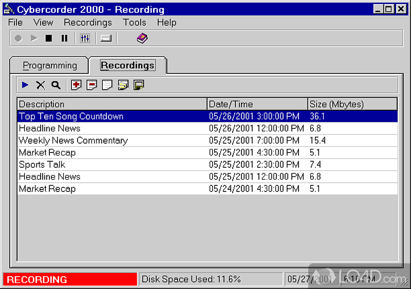 Cybercorder 2000 screenshot