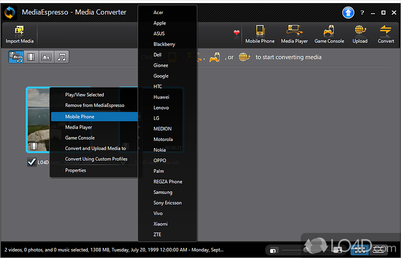 CyberLink MediaEspresso: Media converter - Screenshot of CyberLink MediaEspresso