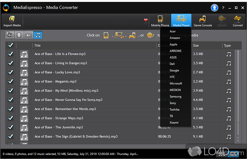 MediaEspresso 6 - the Fastest Media Converter - Screenshot of CyberLink MediaEspresso