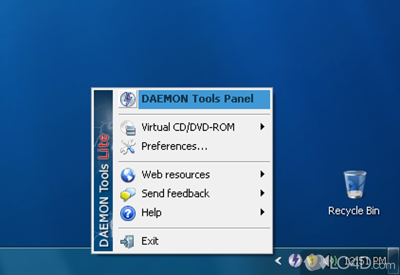 The most stripped-down version of Daemon Tools, ideally suited for the average user - Screenshot of DAEMON Tools Lite