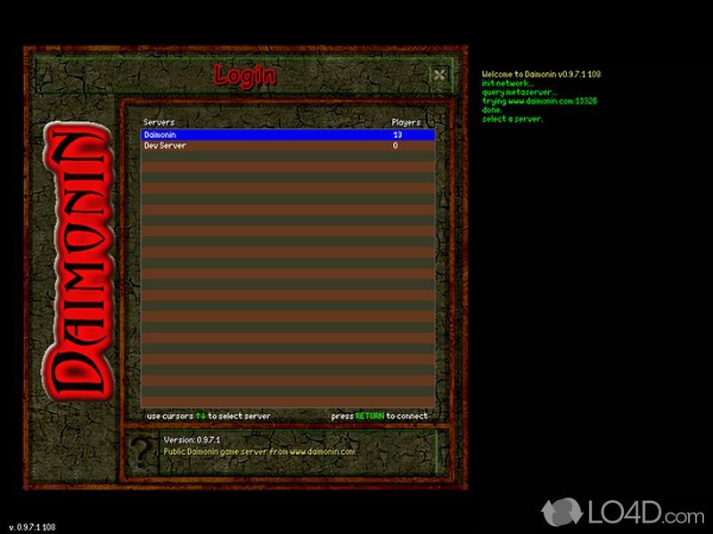 Free massive multiplayer online RPG - Screenshot of Daimonin