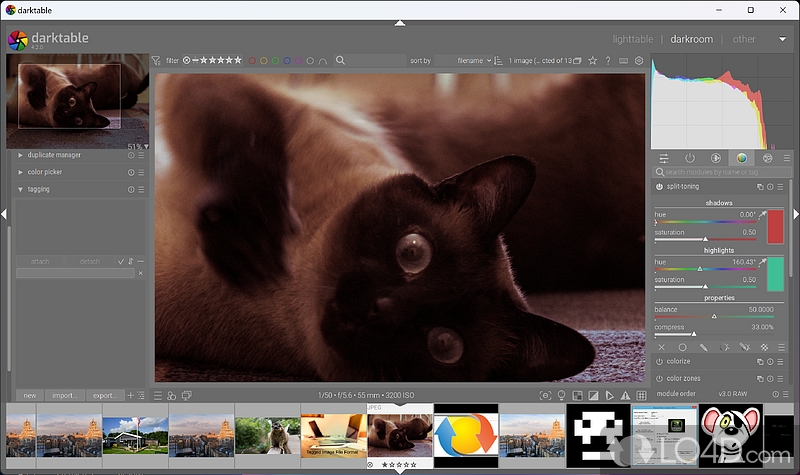 Surprisingly well-equipped utility that handles most image operations with ease - Screenshot of Darktable