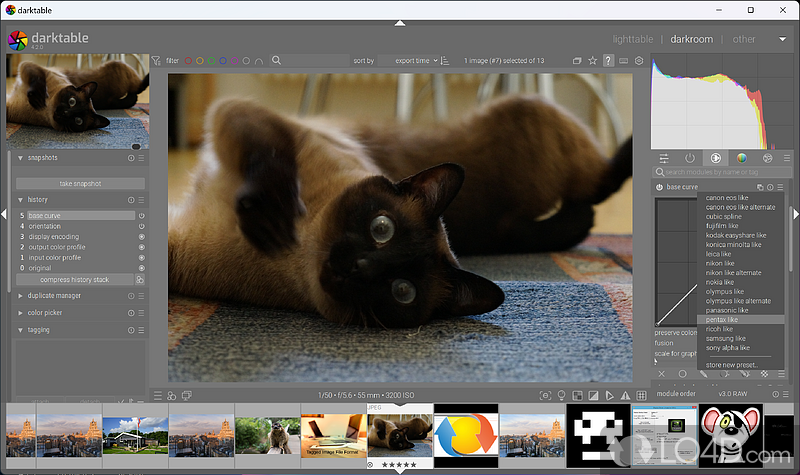 Open source photography workflow application and RAW developer - Screenshot of Darktable