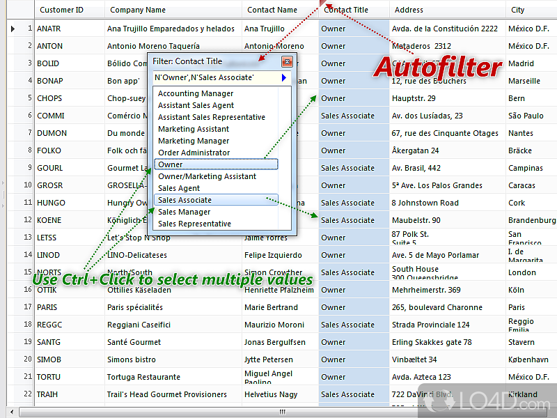 Database management utility with support for many DB types - Screenshot of Database .NET