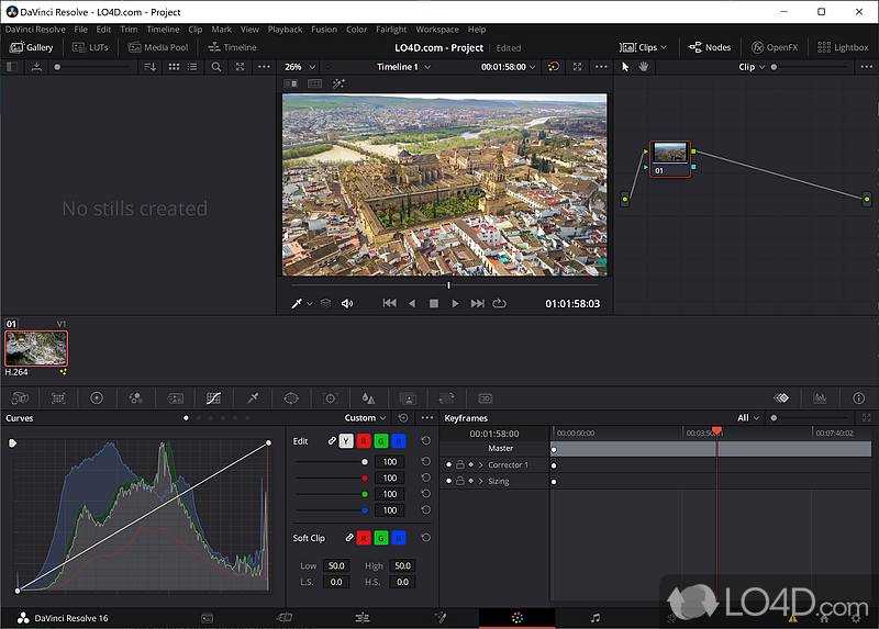 Designed for collaboration among colorists, editors, VFX artists, assistants, sound designers - Screenshot of DaVinci Resolve