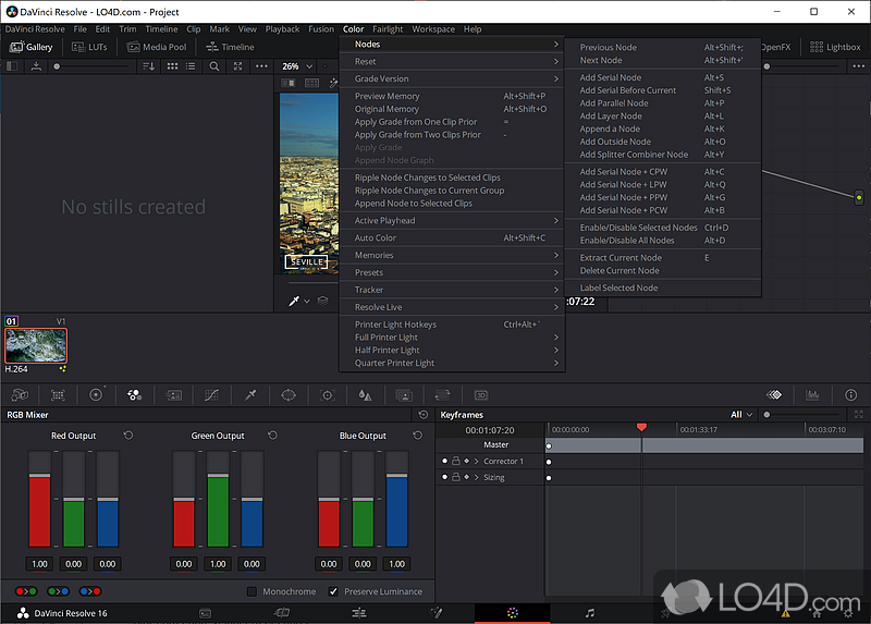 DaVinci Resolve: Adobe Premiere - Screenshot of DaVinci Resolve