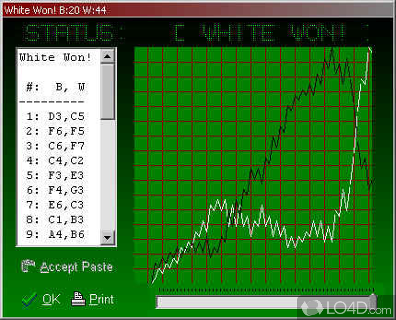 Deep Green Reversi: User interface - Screenshot of Deep Green Reversi