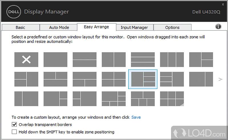 Dell Display Monitor DDM - Screenshot of Dell Display Manager