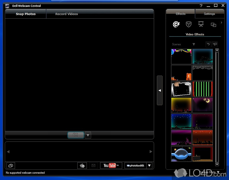 Video capture for Dell webcam - Screenshot of Dell Webcam Center