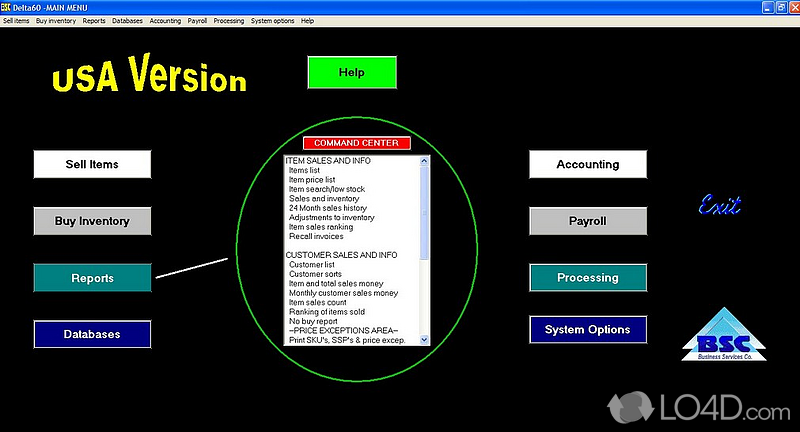 Free integrated accounting program - Screenshot of Delta60 Accounting Software