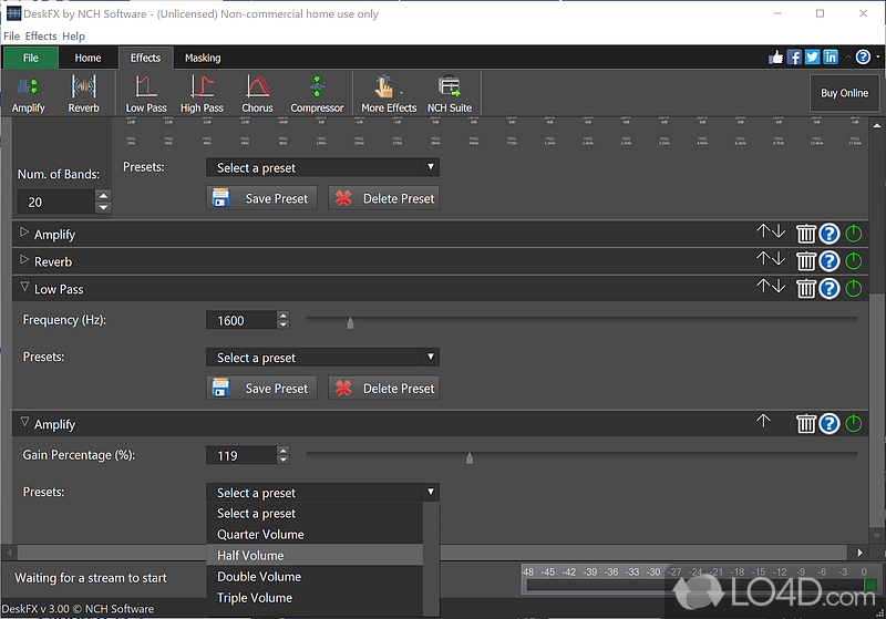 DFX Audio Enhancer - Screenshot of DeskFX Audio Effects Processor