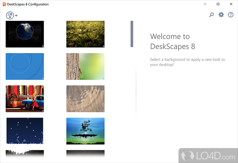 Animate desktop background with customized images, make static wallpapers more lively - Screenshot of DeskScapes