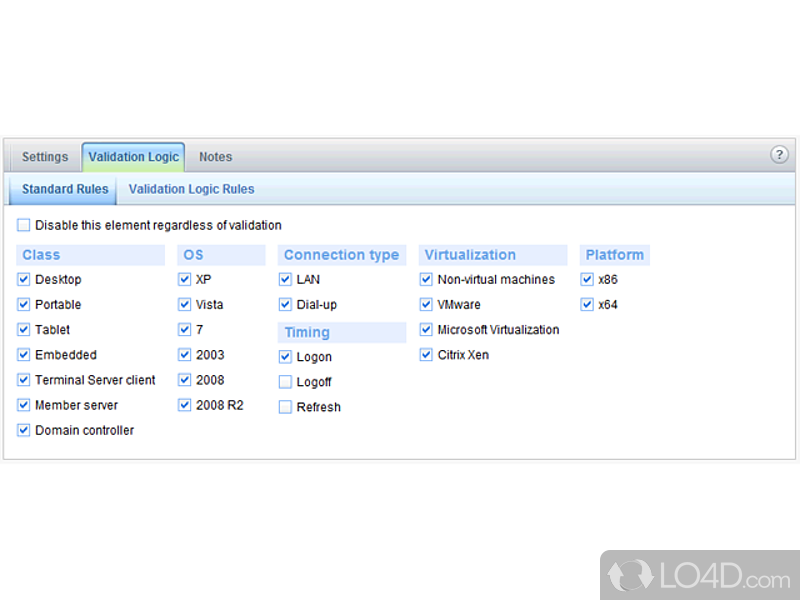 Remotely manage desktops from a one location - Screenshot of Desktop Authority Express