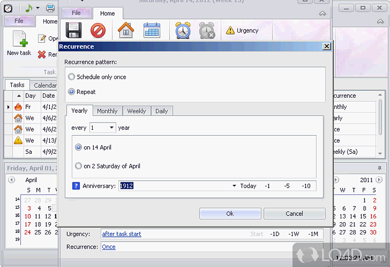 Easily plan tasks and to-dos - Screenshot of Desktop Reminder
