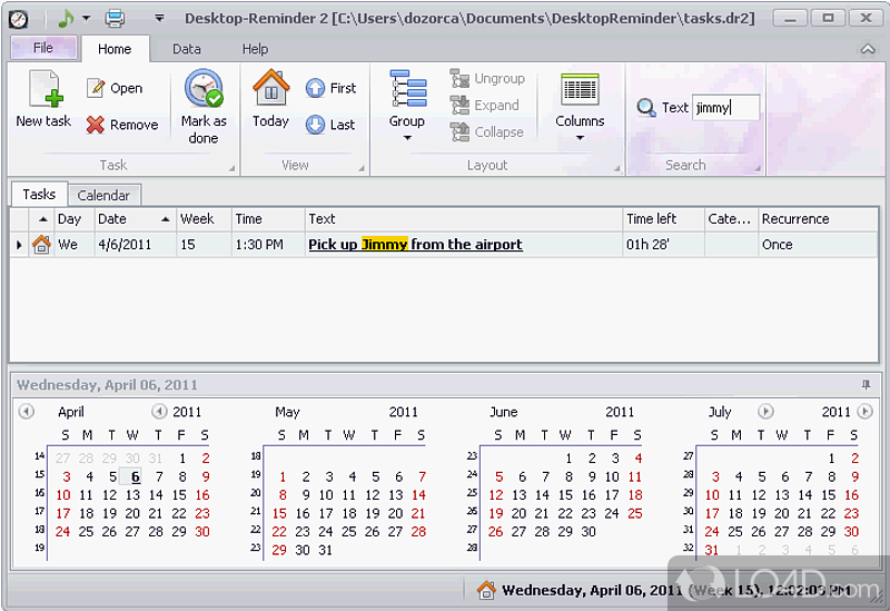Desktop Reminder screenshot