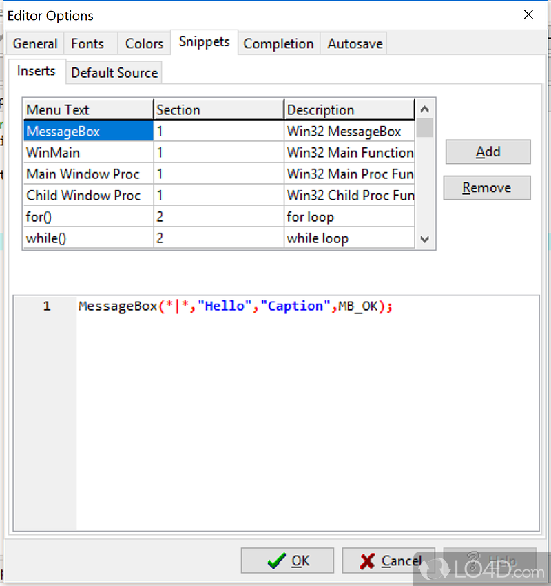 Dev-C++ Portable: Built-in editor - Screenshot of Dev-C++ Portable