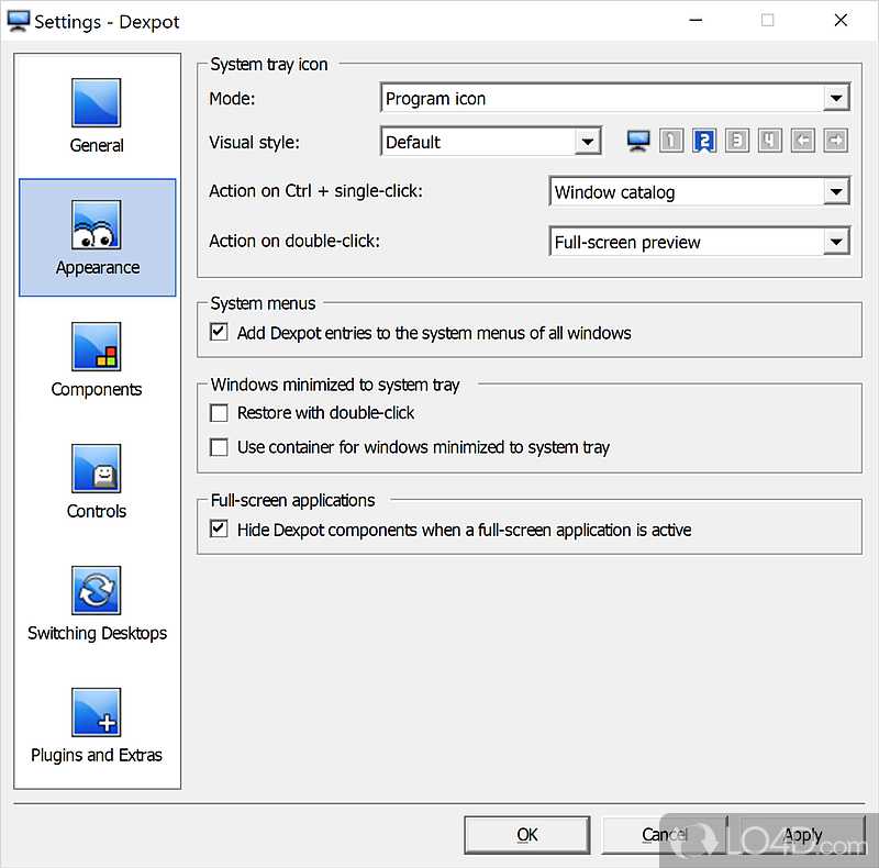 Dexpot: Desktop Manager - Screenshot of Dexpot